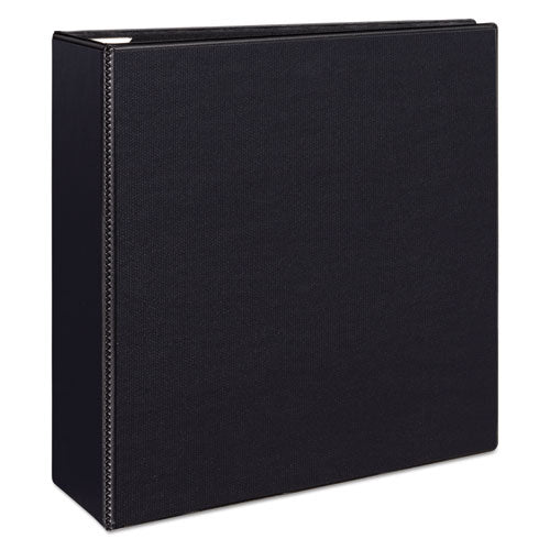 Heavy-duty View Binder With Durahinge And Locking One Touch Ezd Rings, 3 Rings,4" Capacity, 11 X 8.5, Black