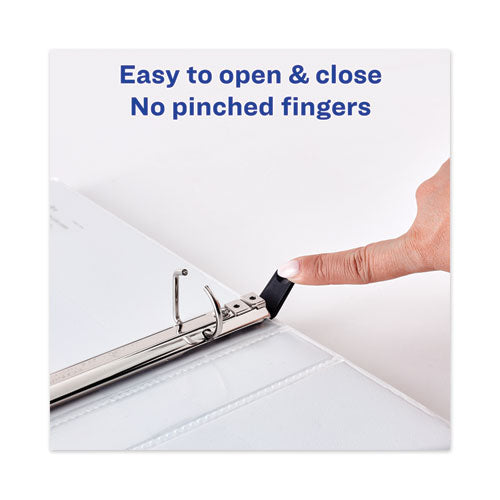 Heavy-duty View Binder With Durahinge And One Touch Slant Rings, 3 Rings,0.5" Capacity, 11 X 8.5, White