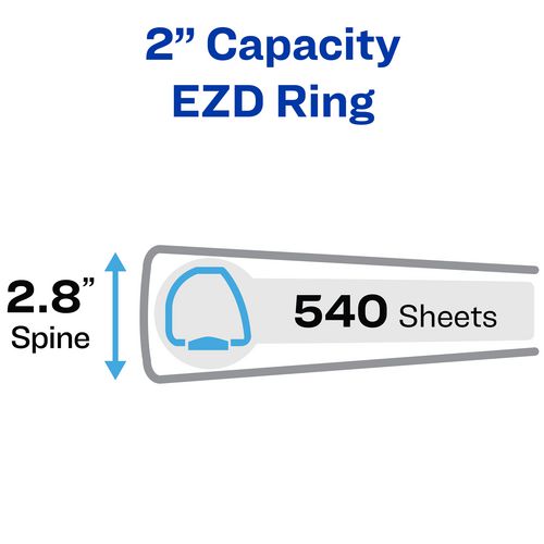 Heavy-duty View Binder With Durahinge And One Touch Ezd Rings, 3 Rings, 2" Capacity, 11 X 8.5, Purple, 6/carton