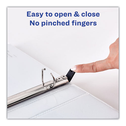Heavy-duty Non Stick View Binder With Durahinge And Slant Rings, 3 Rings,3" Capacity, 11 X 8.5, White, 2/pack