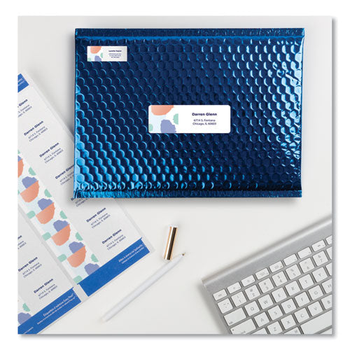 Easy Peel White Address Labels W/ Sure Feed Technology, Inkjet Printers,1.33 X 4, White, 14/sheet, 100 Sheets/box