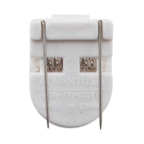 Wall Clips For Fabric Panels, 40 Sheet Capacity, White, 20/box.