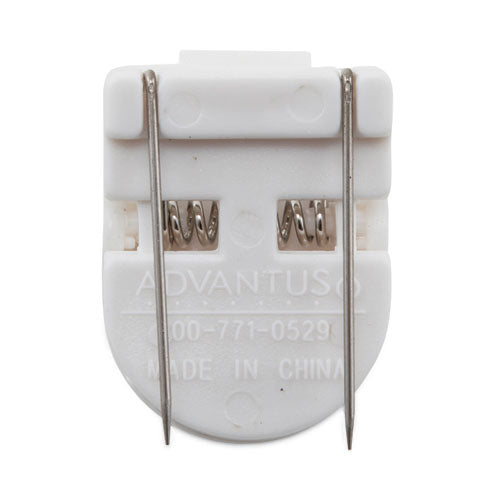 Wall Clips For Fabric Panels, 40 Sheet Capacity, White, 50/box.