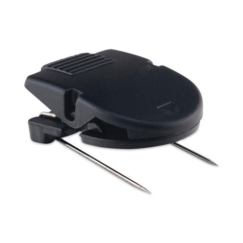 Wall Clips For Fabric Panels, 40 Sheet Capacity, Black, 50/box.