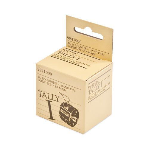 Tally I Hand Model Tally Counter, Registers 0-9999, Chrome.