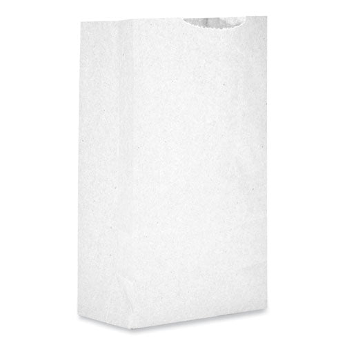 Grocery Paper Bags, #2 Size, 4.31" X 2.44" X 7.88", White, 500/bundle.