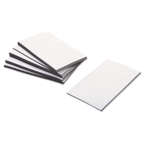 Business Card Magnets, 2 X 3.5, White, Adhesive Coated, 25/pack.