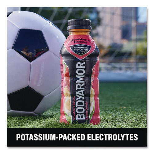 Superdrink Sports Drink, Strawberry Banana, 16 Oz Bottle, 12/pack