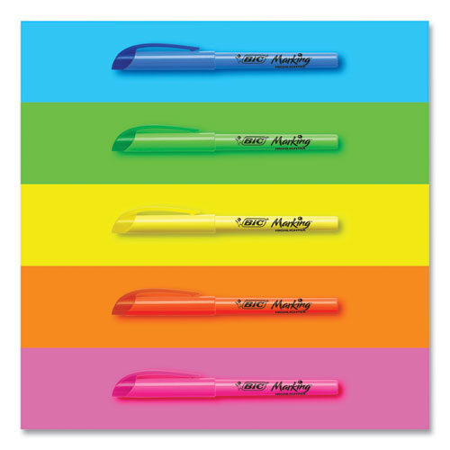 Brite Liner Highlighter, Fluorescent Yellow Ink, Chisel Tip, Yellow/black Barrel, Dozen.