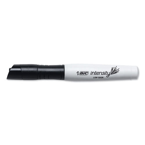 Intensity Low Odor Chisel Tip Dry Erase Marker, Broad Chisel Tip, Black, Dozen.