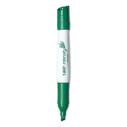 Intensity Low Odor Chisel Tip Dry Erase Marker, Broad Chisel Tip, Green, Dozen.