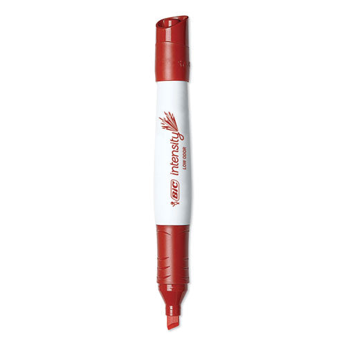 Intensity Low Odor Chisel Tip Dry Erase Marker, Extra-broad Bullet Tip, Red, Dozen.
