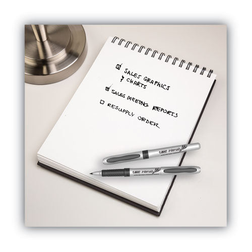 Intensity Ultra Fine Tip Permanent Marker, Ultra-fine Needle Tip,Tuxedo Black, Dozen