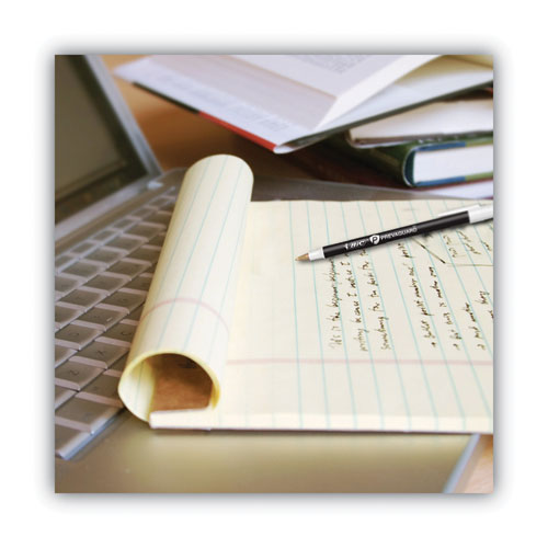 Prevaguard Round Stic Pen, Stick, Medium 1 Mm, Black Ink, Black Barrel, 8/pack.