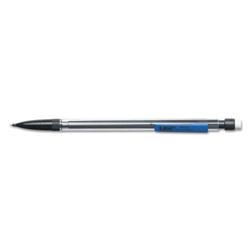 Xtra Smooth Mechanical Pencils With Tube Of Lead, 0.7 Mm, Hb (#2), Black Lead, Clear Barrel, Dozen.