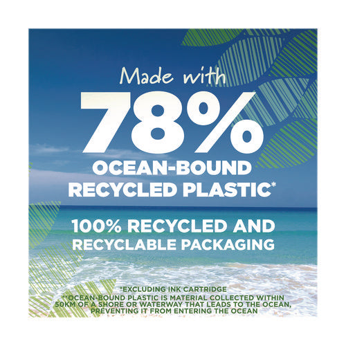 Ecolutions Gel Pen, Retractable, Medium 1 Mm, Assorted Ink Colors, Blue Barrel, 12/pack