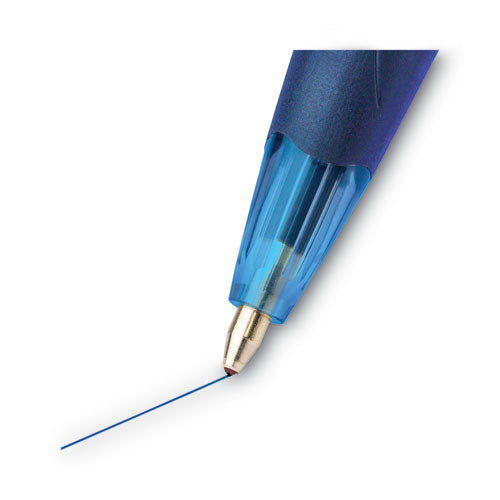Glide Ballpoint Pen, Retractable, Medium 1 Mm, Blue Ink, Translucent Blue/blue Barrel, Dozen.
