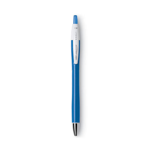 Glide Exact Ballpoint Pen, Retractable, Fine 0.7 Mm, Blue Ink, Blue Barrel, Dozen.