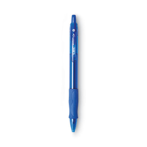 Glide Bold Ballpoint Pen, Retractable, Bold 1.6 Mm, Blue Ink, Translucent Blue Barrel, Dozen.