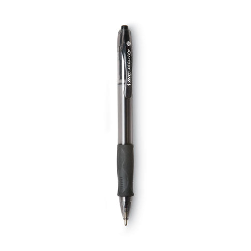 Glide Bold Ballpoint Pen, Retractable, Bold 1.6 Mm, Black Ink, Smoke Barrel, Dozen.