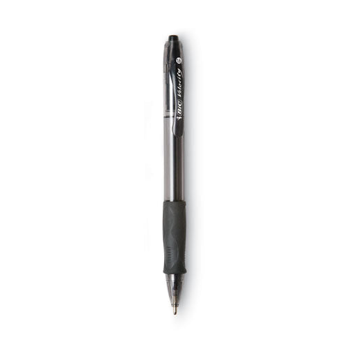 Glide Bold Ballpoint Pen, Retractable, Bold 1.6 Mm, Black Ink, Smoke Barrel, Dozen.