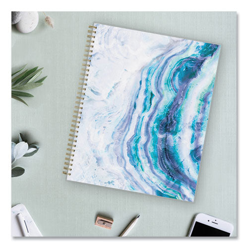 Gemma Academic Year Weekly/monthly Planner, Geode Artwork, 11 X 8.5, Blue/purple Cover, 12-month (july-june): 2023-2024