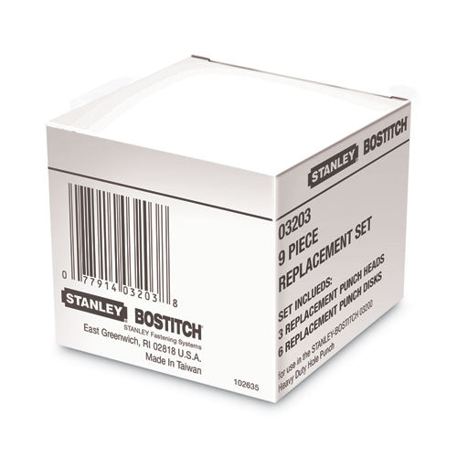 03200 Xtreme Duty Replacement Punch Heads And Disc Set, 9/32 Diameter.