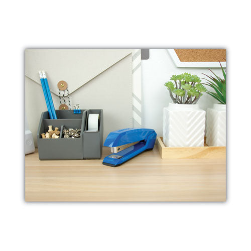 Ascend Stapler, 20-sheet Capacity, Ice Blue.