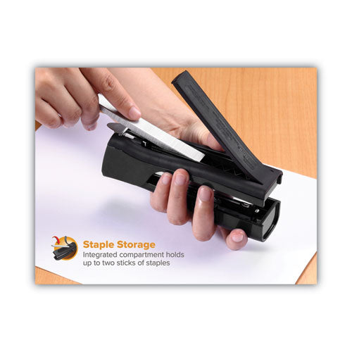Dynamo Stapler, 20-sheet Capacity, Black.