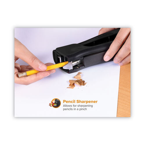 Dynamo Stapler, 20-sheet Capacity, Black.