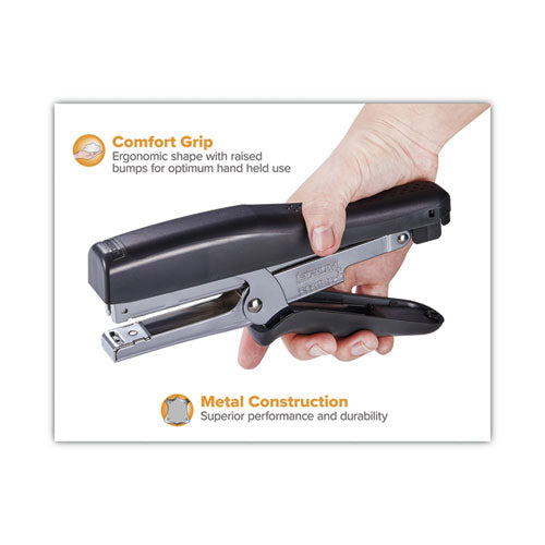 B8 Xtreme Duty Plier Stapler, 45-sheet Capacity, 0.25" To 0.38" Staples,2.5" Throat, Black/charcoal Gray