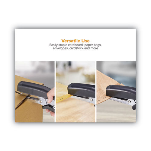 B8 Xtreme Duty Plier Stapler, 45-sheet Capacity, 0.25" To 0.38" Staples,2.5" Throat, Black/charcoal Gray