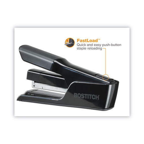 Ez Squeeze 40 Stapler, 40-sheet Capacity, Black.