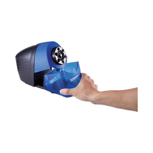 Quietsharp 6 Classroom Electric Pencil Sharpener, Ac-powered, 6.13 X 10.69 X 9, Blue.