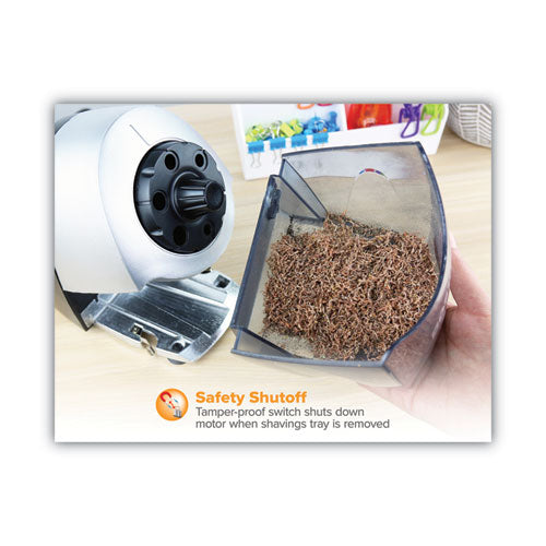 Super Pro 6 Commercial Electric Pencil Sharpener, Ac-powered, 6.13 X 10.69 X 9, Gray/black.