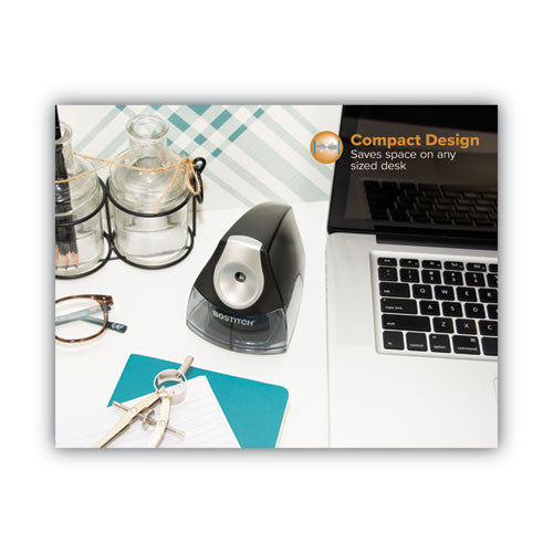 Personal Electric Pencil Sharpener, Ac-powered, 4.25 X 8.4 X 4, Black.