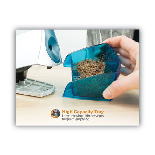 Personal Electric Pencil Sharpener,Ac-powered, 4.25 X 8.4 X 4, Blue