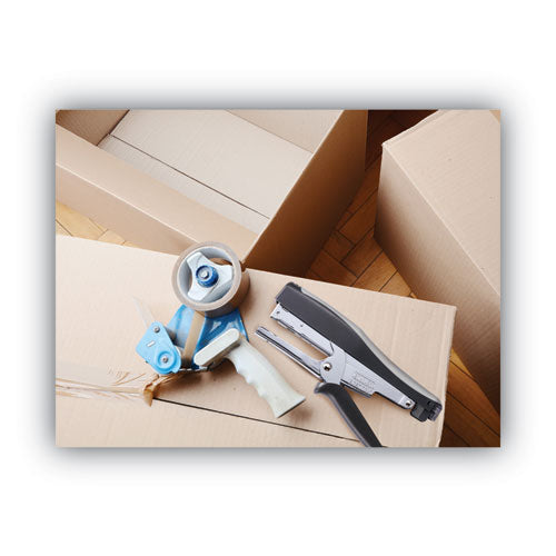 Standard Plier Stapler, 20-sheet Capacity, 0.25" Staples, 2.5" Throat, Black/gray.