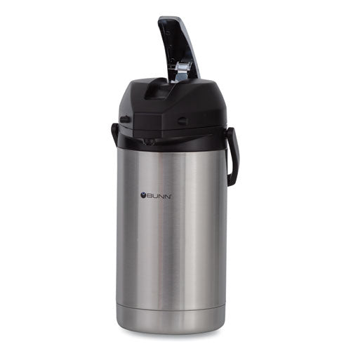3 Liter Lever Action Airpot, Stainless Steel/black.