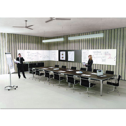 Magnetic Dry Erase Tile Board, 29.5 X 45, White Surface..