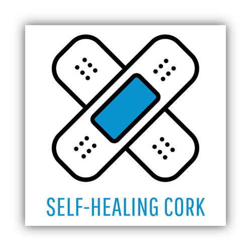 Slim-line Enclosed Cork Bulletin Board, One Door, 47 X 38, Tan Surface, Aluminum Frame.