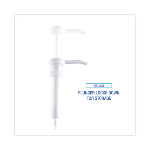 Siphon Pump, 1 Oz/pump, For 1 Gal Bottles, Plastic, 12" Tube, White.