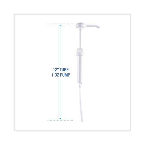 Siphon Pump, 1 Oz/pump, For 1 Gal Bottles, Plastic, 12" Tube, White.