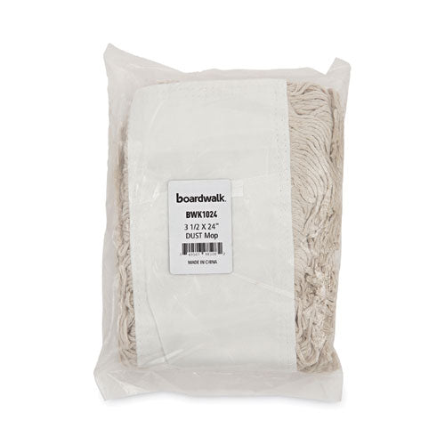 Mop Head, Dust, Cotton, 24 X 3, White.
