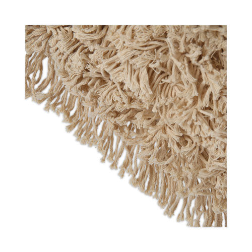 Industrial Dust Mop Head, Washable, Hygrade Cotton, 36w X 5d, White.