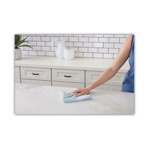 Microfiber Cleaning Cloths, 16 X 16, Blue, 24/pack.