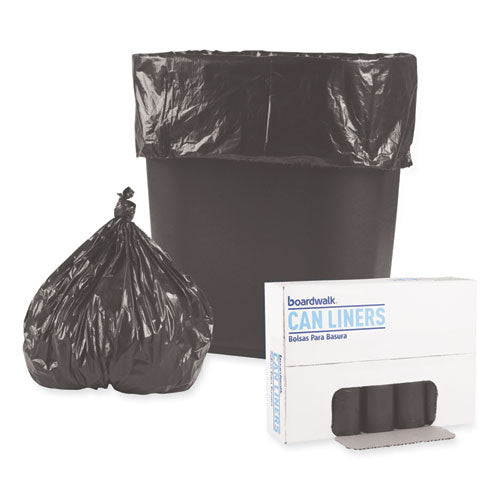Low-density Waste Can Liners, 4 Gal, 0.35 Mil,17" X 17", Black, Perforated Roll, 50 Bags/roll, 20 Rolls/carton