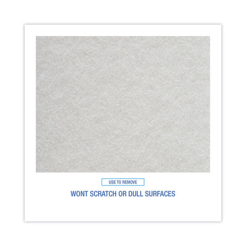 Light Duty Scour Pad, White, 6 X 9, White, 20/carton.
