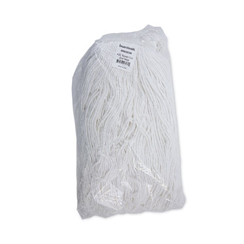 Cut-end Wet Mop Head, Rayon, No. 32, White, 12/carton.