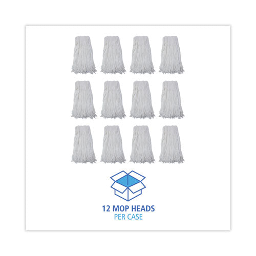 Cut-end Wet Mop Head, Rayon, No. 32, White, 12/carton.